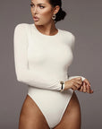 Trendy American Style Long Sleeve Bodysuit