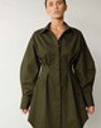 French Style A-Line Dress for Commuting
