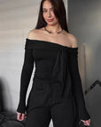 Stylish Off-Shoulder Knit Top for Women