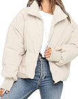 Loose Fit Warm Short Down Jacket for Women