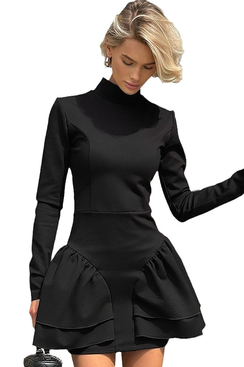 French Hepburn Style Little Black Dress