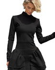 French Hepburn Style Little Black Dress