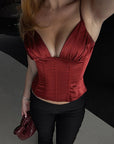 Sexy V-Neck Slim Fit Camisole Top