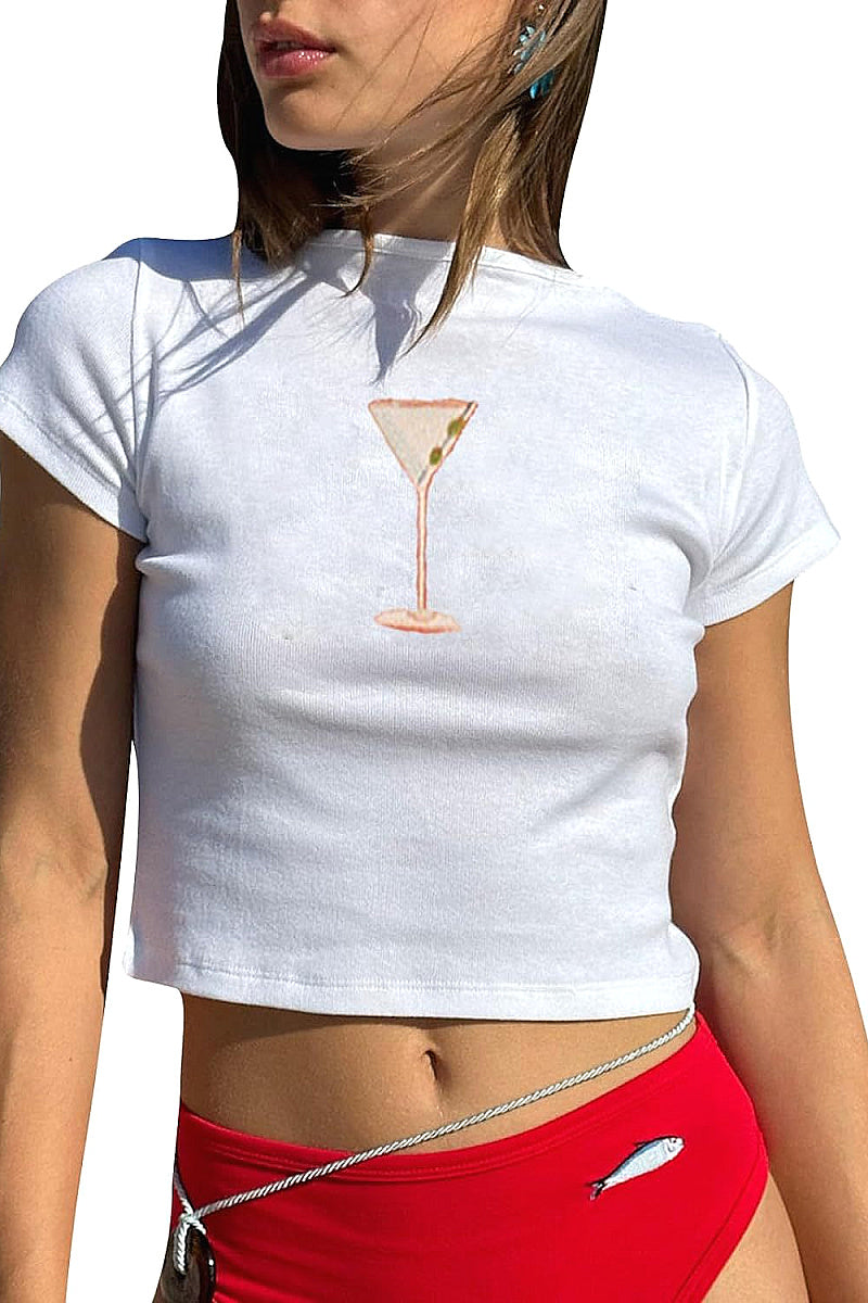 Trendy Summer T-Shirt with High Waist Pants