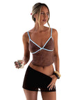 Fashionable Color Block Cami Top for Casual Wear