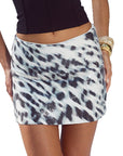 Stylish Leopard Print Bodycon Skirt for Women