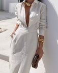 Stylish Women's Long Dress Set for Casual Vacations