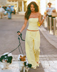 Casual Summer Pants Set with Sleeveless Top