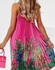 Bohemian Summer Floral Maxi Dress with Halter Neck
