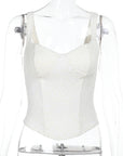 Summer Lace Waist-Defined Corset Top