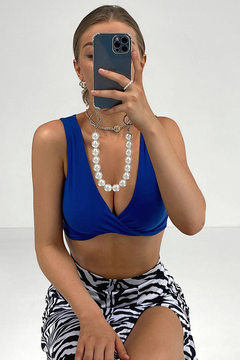 Trendy Twist Front Crop Top for Women