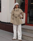 British Style Women's Trench Coat for Autumn and Winter