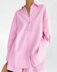 Casual Cotton Two-Piece Set for Women