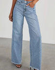 Vintage High Waist Straight Leg Jeans for Women