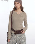 HeyHenry Vintage Slim Fit Long Sleeve T-Shirt