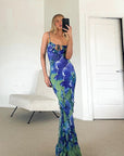 Chic Sleeveless Floral Bodycon Dress
