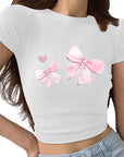 Summer T-Shirt with High Waist Pants