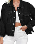 Fashionable Wash Denim Jacket for Women