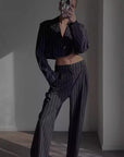 Elegant Striped Suit Set for Women