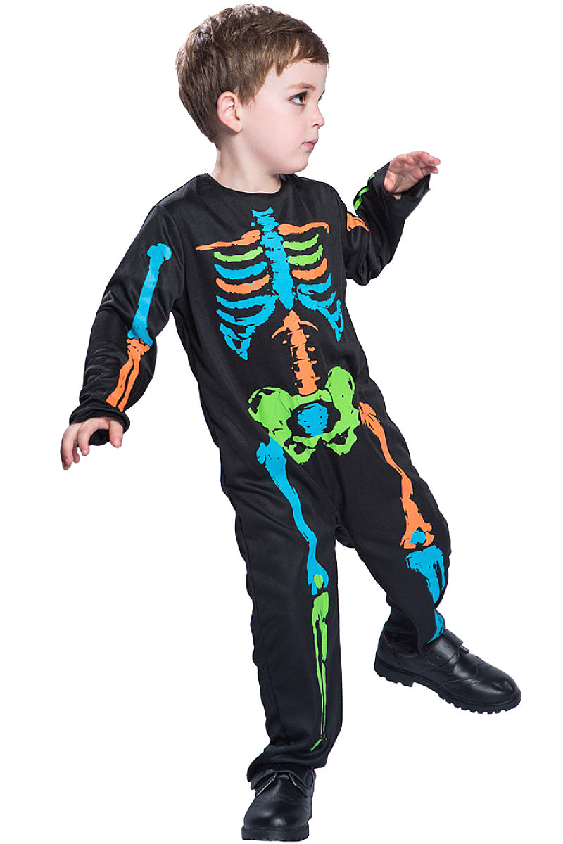 Colorful Skeleton Costume for Kids