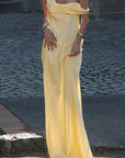 Elegant Solid Color Sleeveless Long Dress