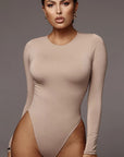 Trendy American Style Long Sleeve Bodysuit