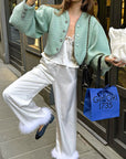 Autumn Winter Women's Casual Wide Leg Pants