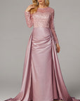 Elegant Long Sleeve Sequin Evening Dress for Women