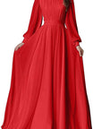 2026 Spring Autumn Lantern Sleeve Wedding Dress