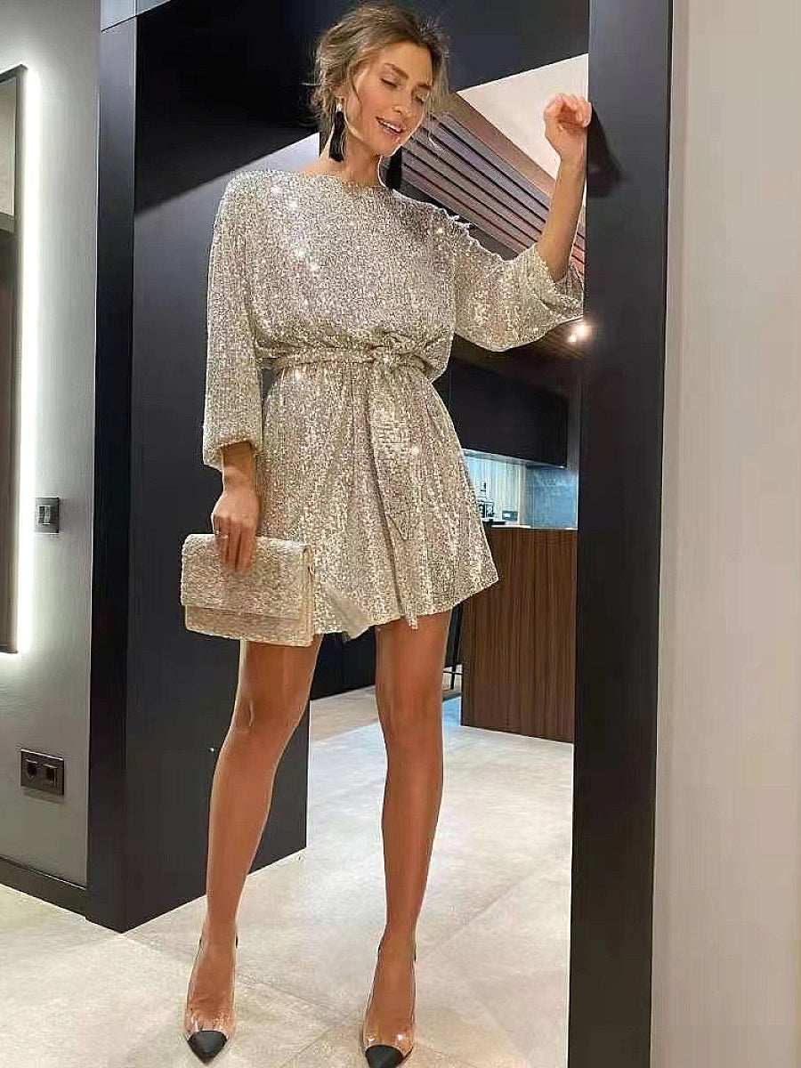 2026 Sparkling Sequin Dress for Parties