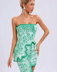 Fashionable Sleeveless Irregular Dress Set