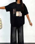 Casual Loose Fit Short Sleeve T-Shirt for Women