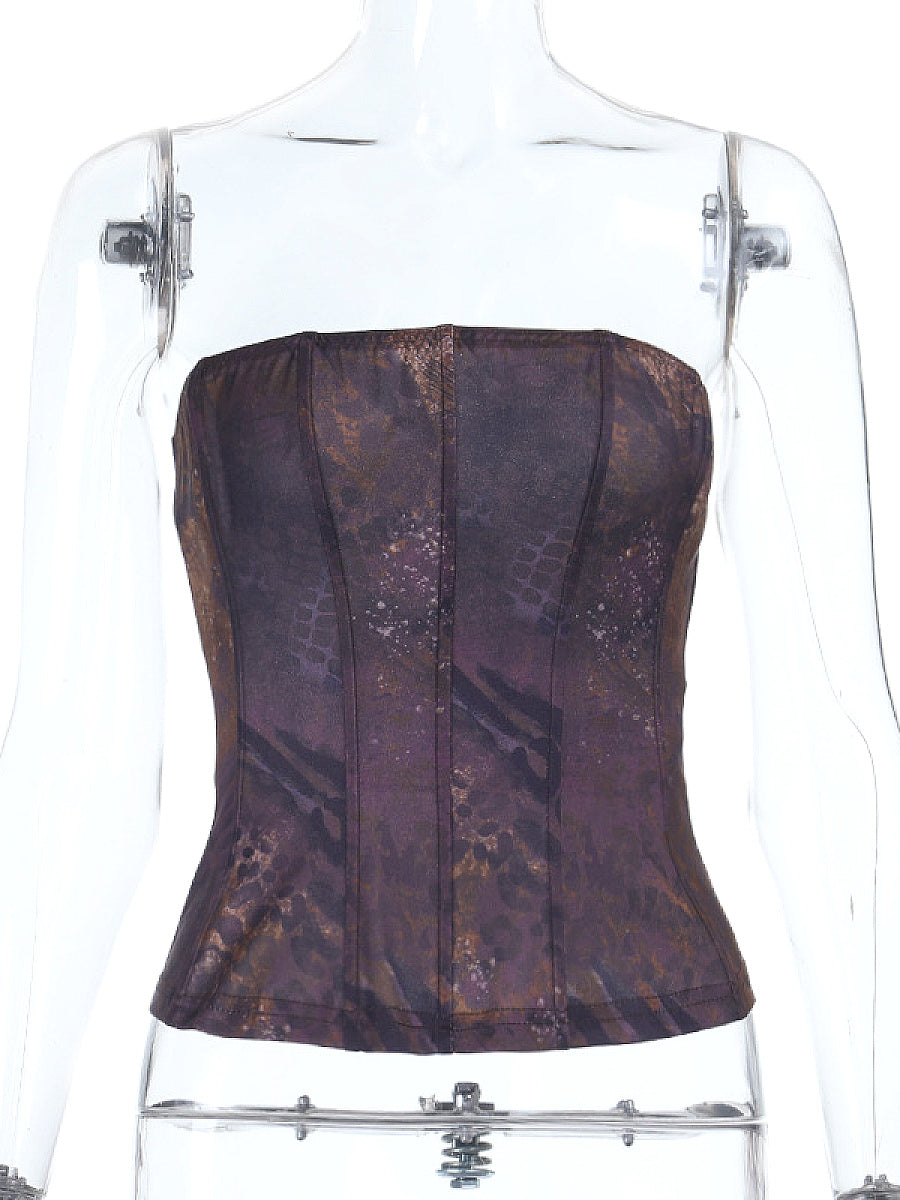 Summer Trendy American Street Style Printed Top