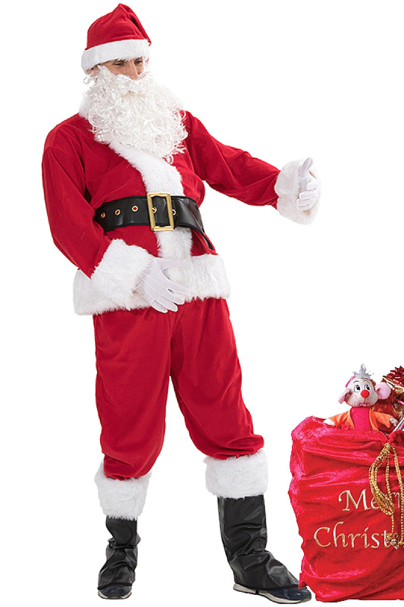Merry Christmas Santa Gift Bag in Red