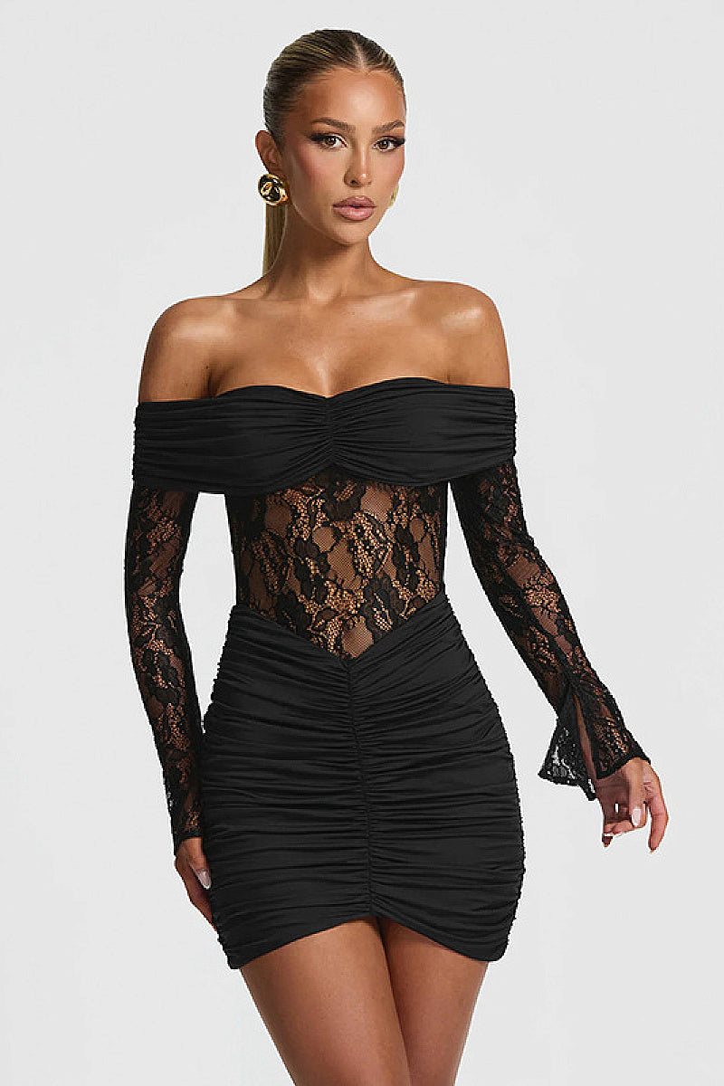 Summer Chic Halter Lace Long Dress