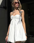 Chic Sexy White A-Line Dress for Women