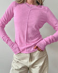 Stylish Round Neck Knit Top for Women