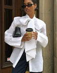 Elegant Bow Tie Shirt for Women