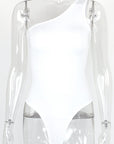 Summer Sexy One-Shoulder Bodysuit for Women