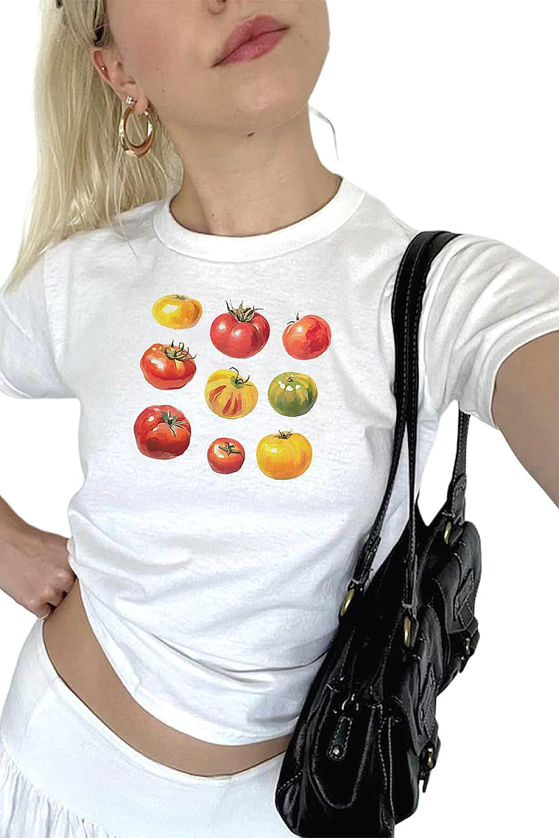 Trendy Summer T-Shirt with High Waist Pants