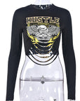 Stylish Cropped Long Sleeve T-Shirt for Women