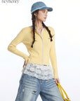 HeyHenry Stylish Color Block Long Sleeve Knit Top