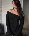 Stylish Off-Shoulder Knit Top for Women