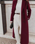 2026 Autumn Winter Women's Long Solid Color Coat