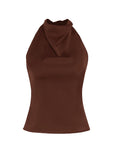 Spring Fashionable Women's Satin Backless Top