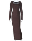 Spring Sexy Off-Shoulder Long Sleeve Dress