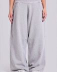Casual Gray Wide Leg Pants for Women
