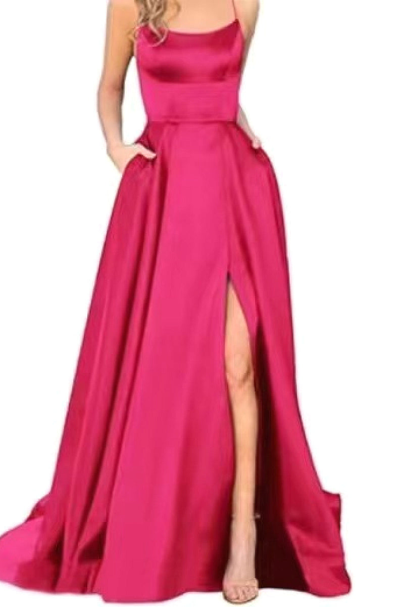 2023 New Long Bridesmaid Dress with Train