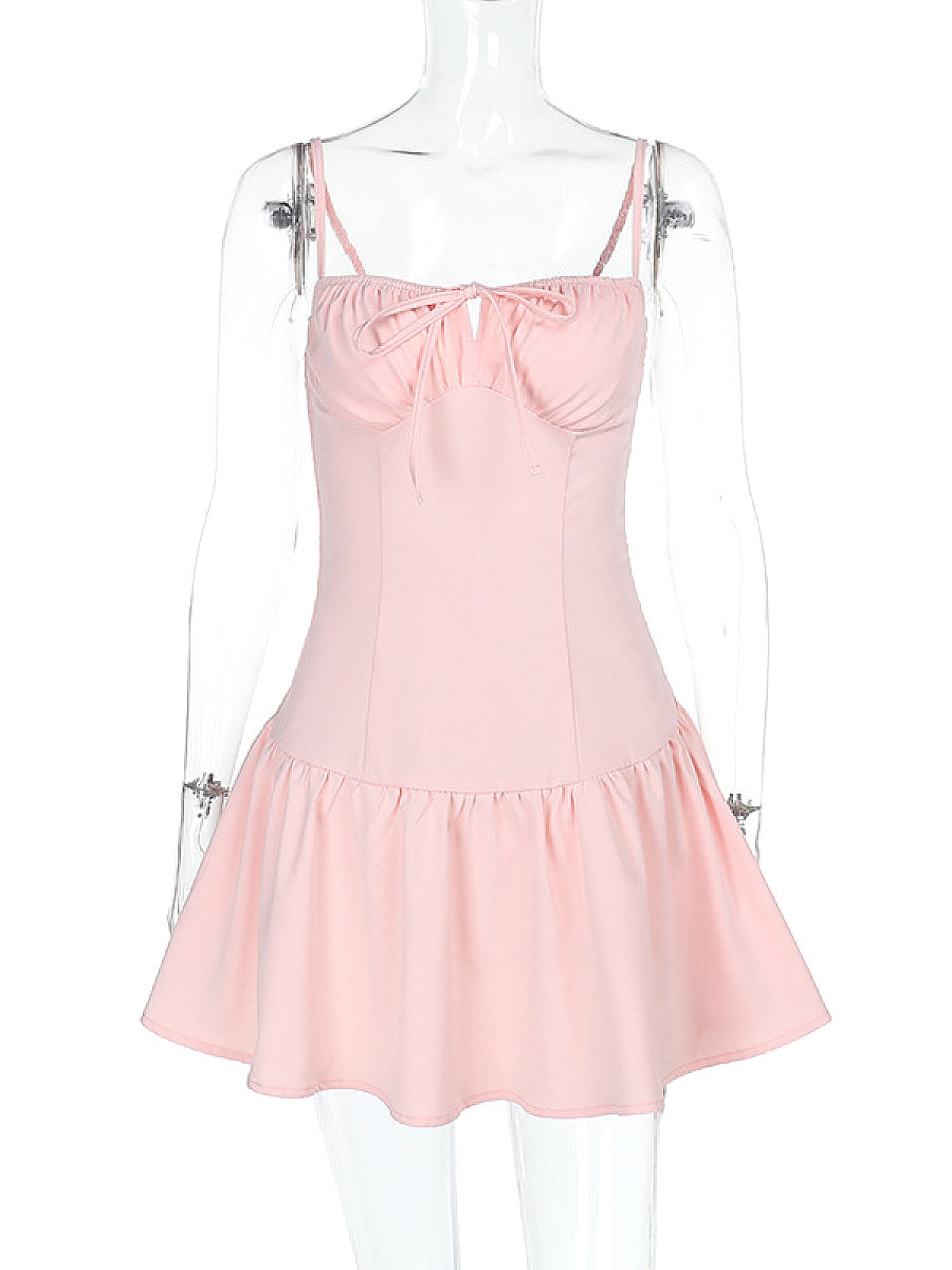 Sexy Backless A-Line Dress for Summer
