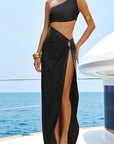 Summer Sexy Beach Dress with Asymmetrical Design